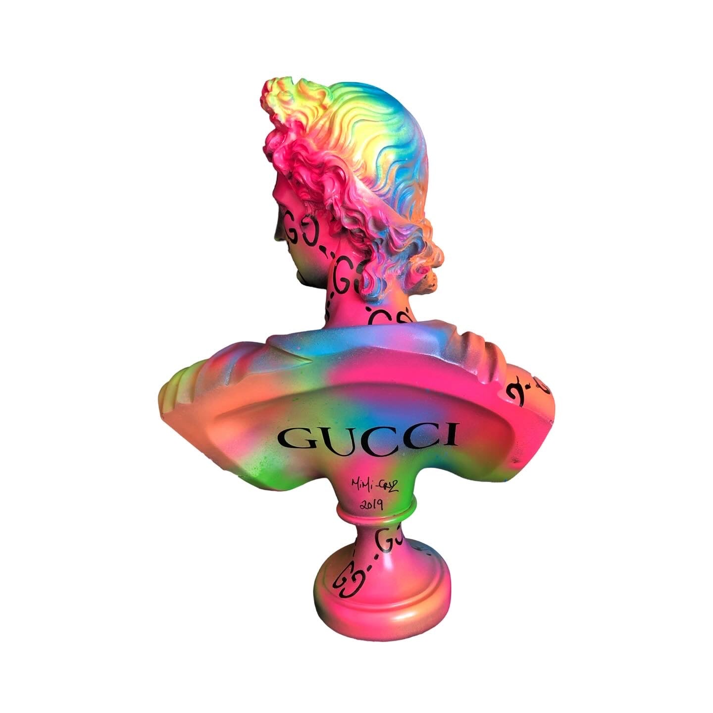 G G GRAFFITI APOLLO BUST