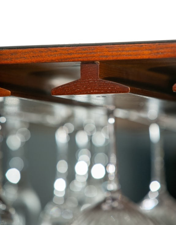 EXTRA LARGE TWO DOOR LEATHER STEAMER TRUNK WINE BAR CABINET