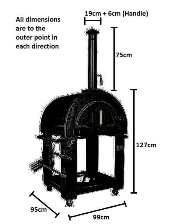 STAINLESS STEEL OUTDOOR PIZZA OVEN