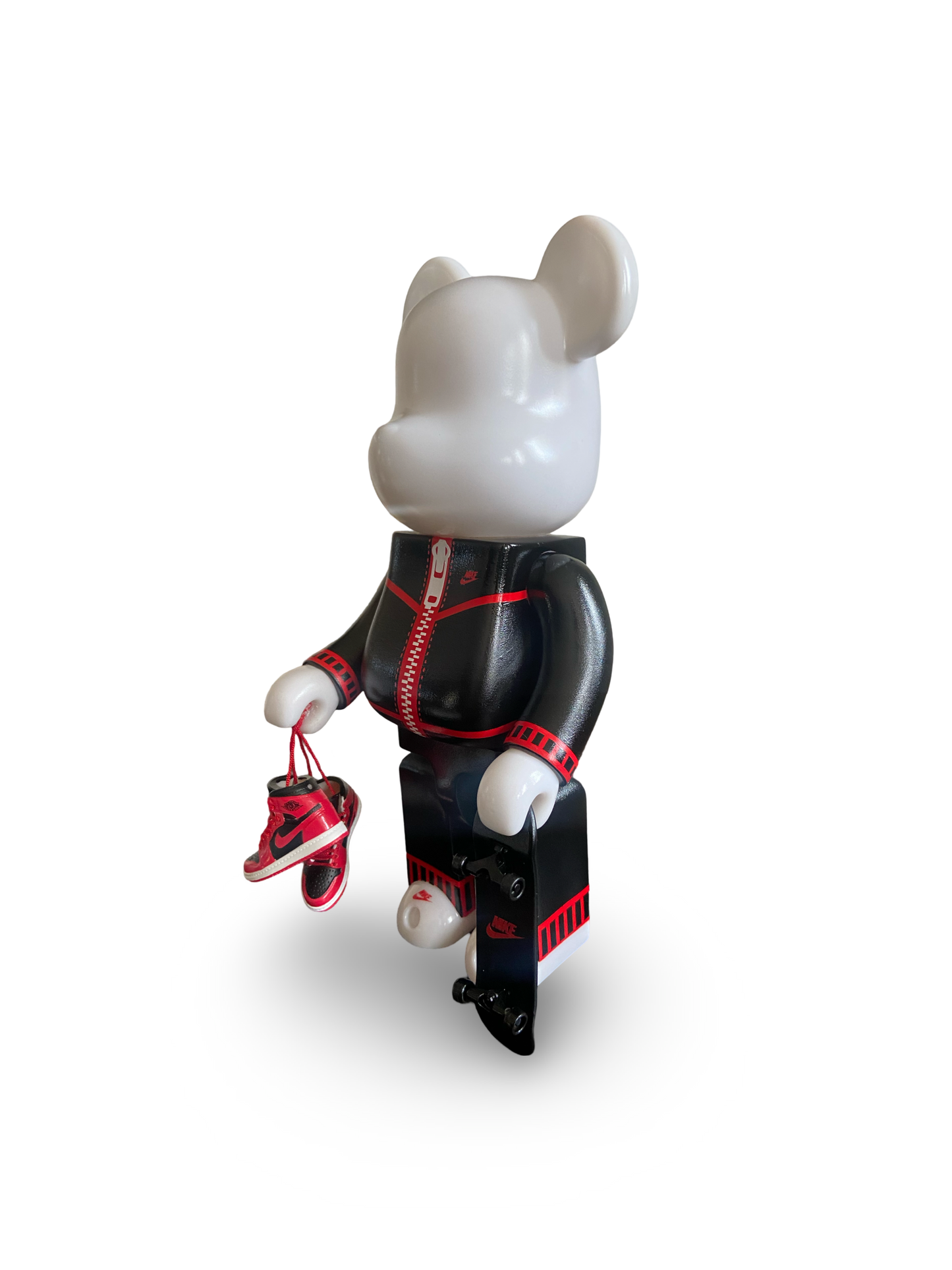 BLACK AND RED NI KE BEARBRICK
