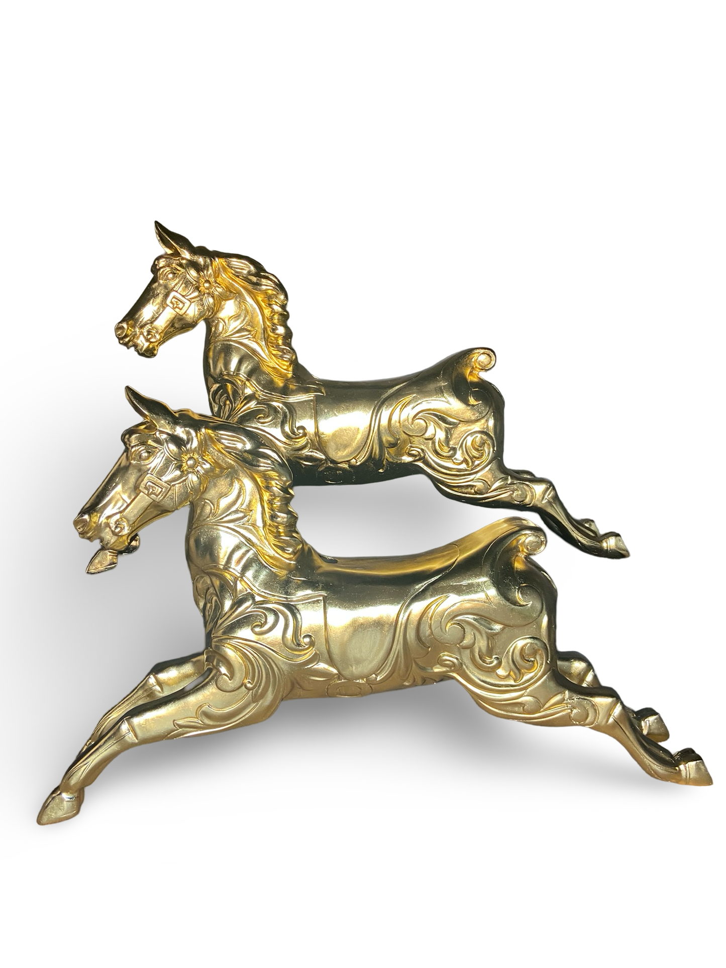 Gilded gold leaf Carousel horse