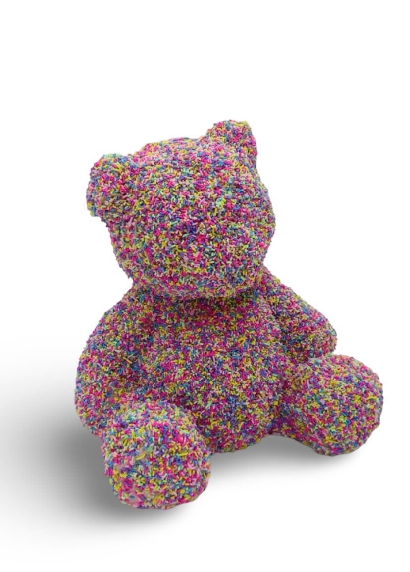 Sprinkles bear sculpture