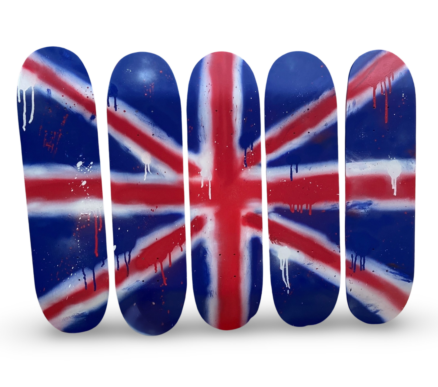 GRAFFITI UNION JACK SKATEBOARD DECKS