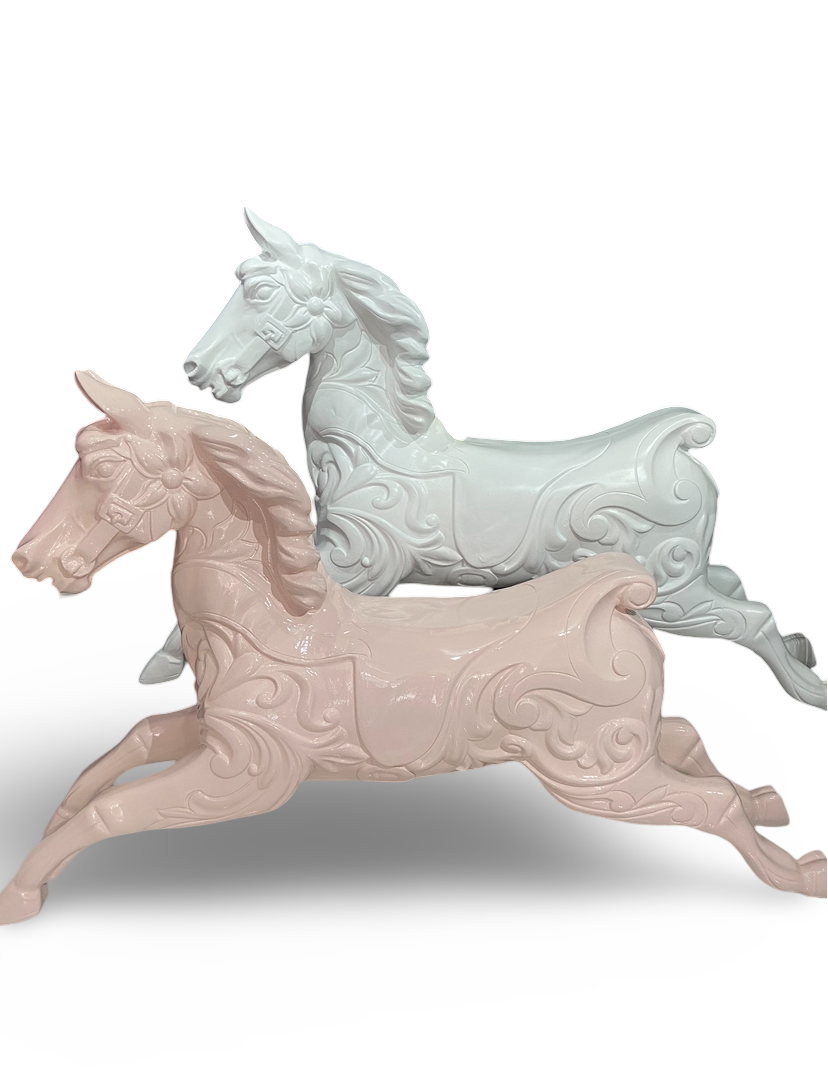 CAROUSEL HORSE ON BARLEY TWIST