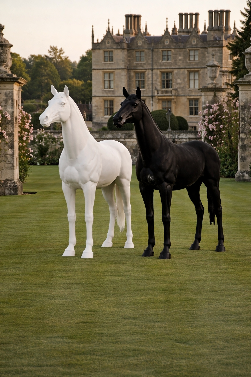 Life sized horse statue