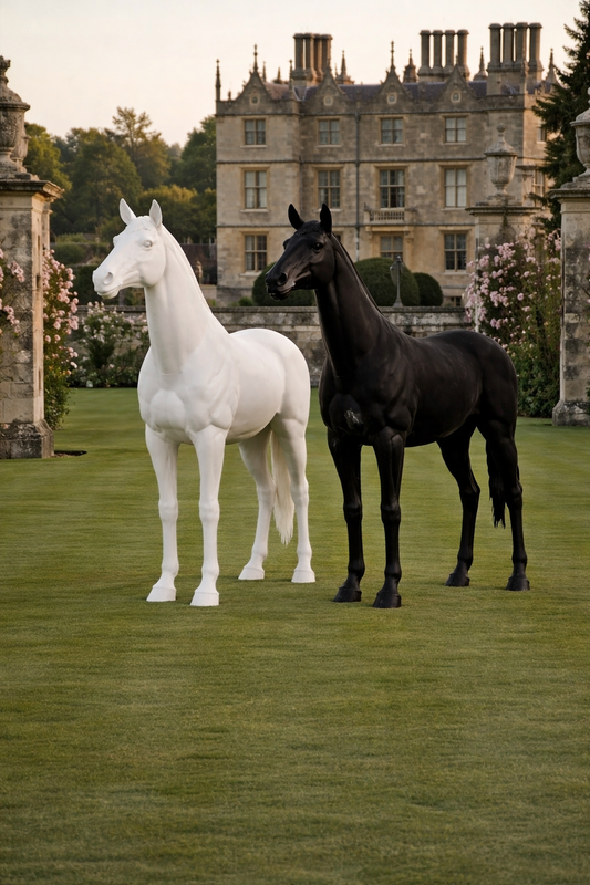 Life sized horse statue
